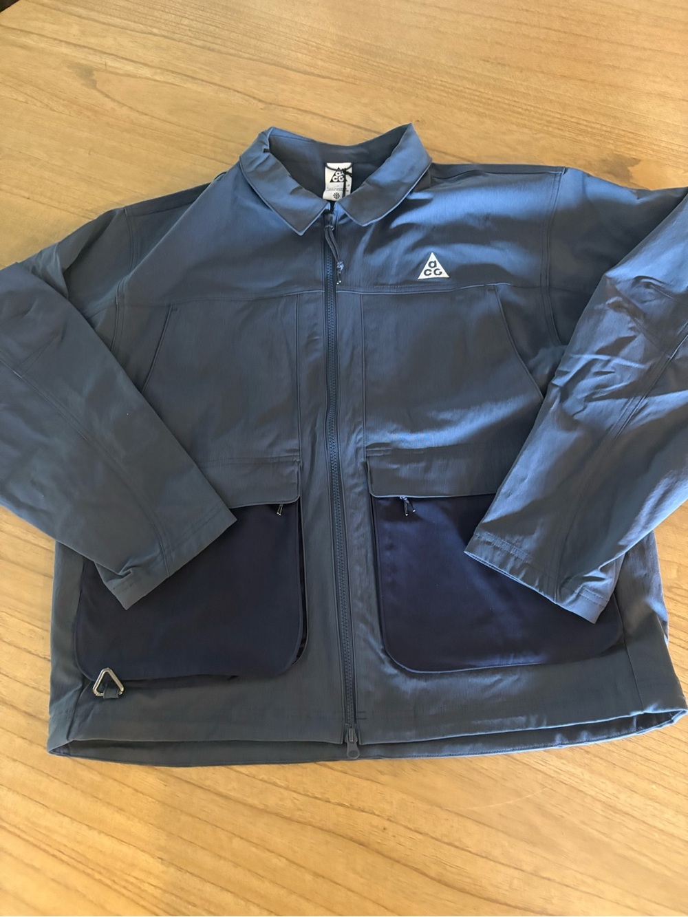 Nike ACG Men's Dark Blue Zip-Front Utility Jacket